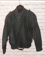 Leather Biker Jacket By Byrens & Baker