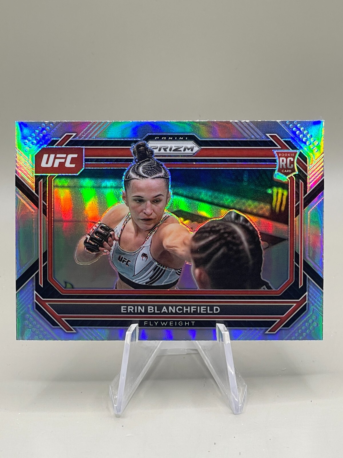 2023 Panini Prizm UFC #12 - Erin Blanchfield RC (Silver Prizm)
