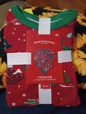 Pajama 2 Piece Christmas Themed Set For Toddler 3T