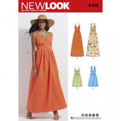 New Look Schnittmuster 6491 Damen A (10-12-14-16-18-20-22)
