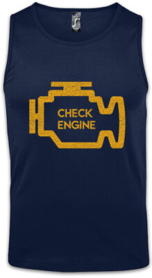 Check Engine Herren Tank Top Race Racing car Driver Racer Biker Fahrer Petrol