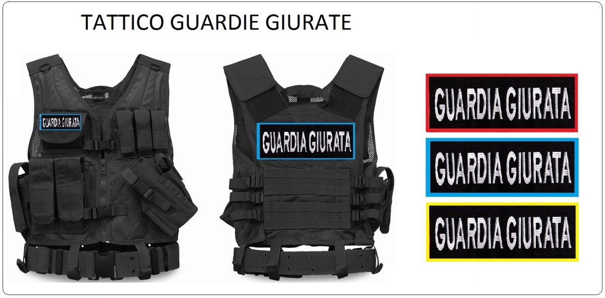 Tactical Vest Gilet Tattico Modulare Corpetto Tattico Mil-Tec GUARDIE  GIURATE