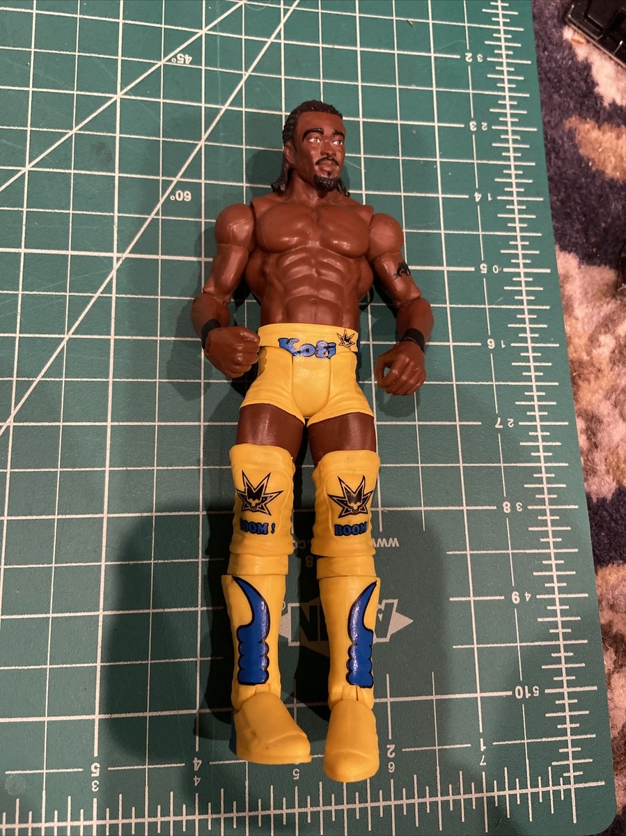 wwe フィギュア   ニュー・デイ　プロレスフィギュア 2011 Kofi Kingston New Day Basic Yellow Gear Action Figure