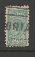 1901 VICTORIA  1/2d Bantam Die I  SG 384 Striking 1/2 o variety