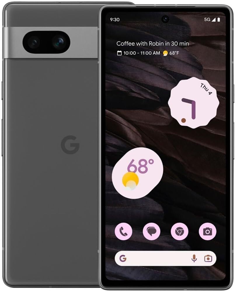 Google Pixel 7A 5G - 128GB Charcoal Black 6.1'' Pixel Cam (For AT&T) - Open Box