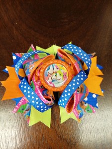 baby shark hair bows