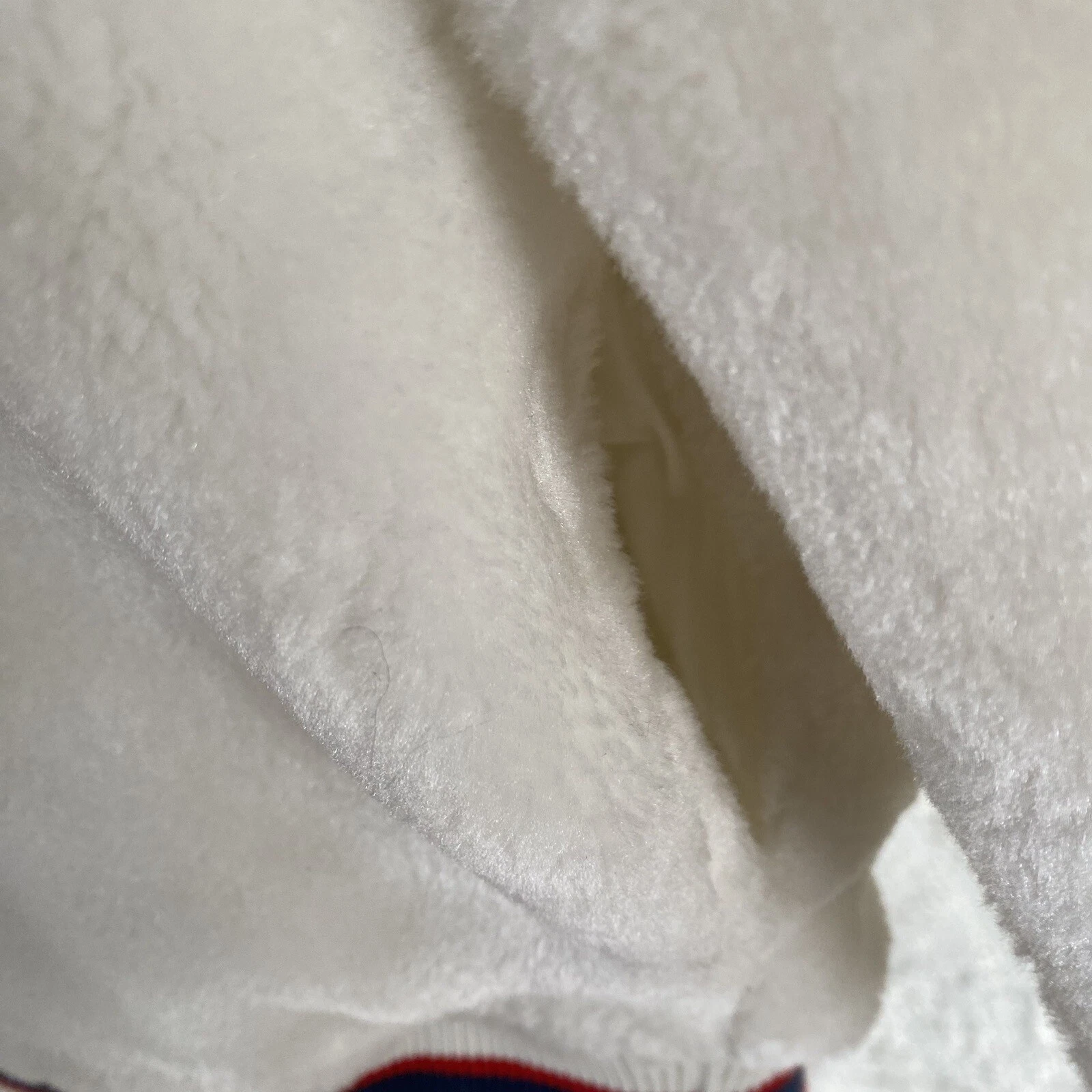 OFF WHITE Felpa con cappuccio sherpa bianca crema UGG Kailani maglione pull over donna taglia M media