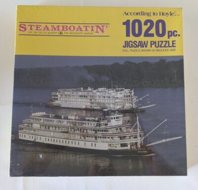 Steamboatin' on The Delta Queen & The Mississippi Queen 1020 PC Jigsaw Puzzle