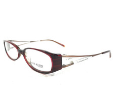 Anne Klein Eyeglasses Frames AK 8049 135 Brown Red Horn Oval 52-15-130