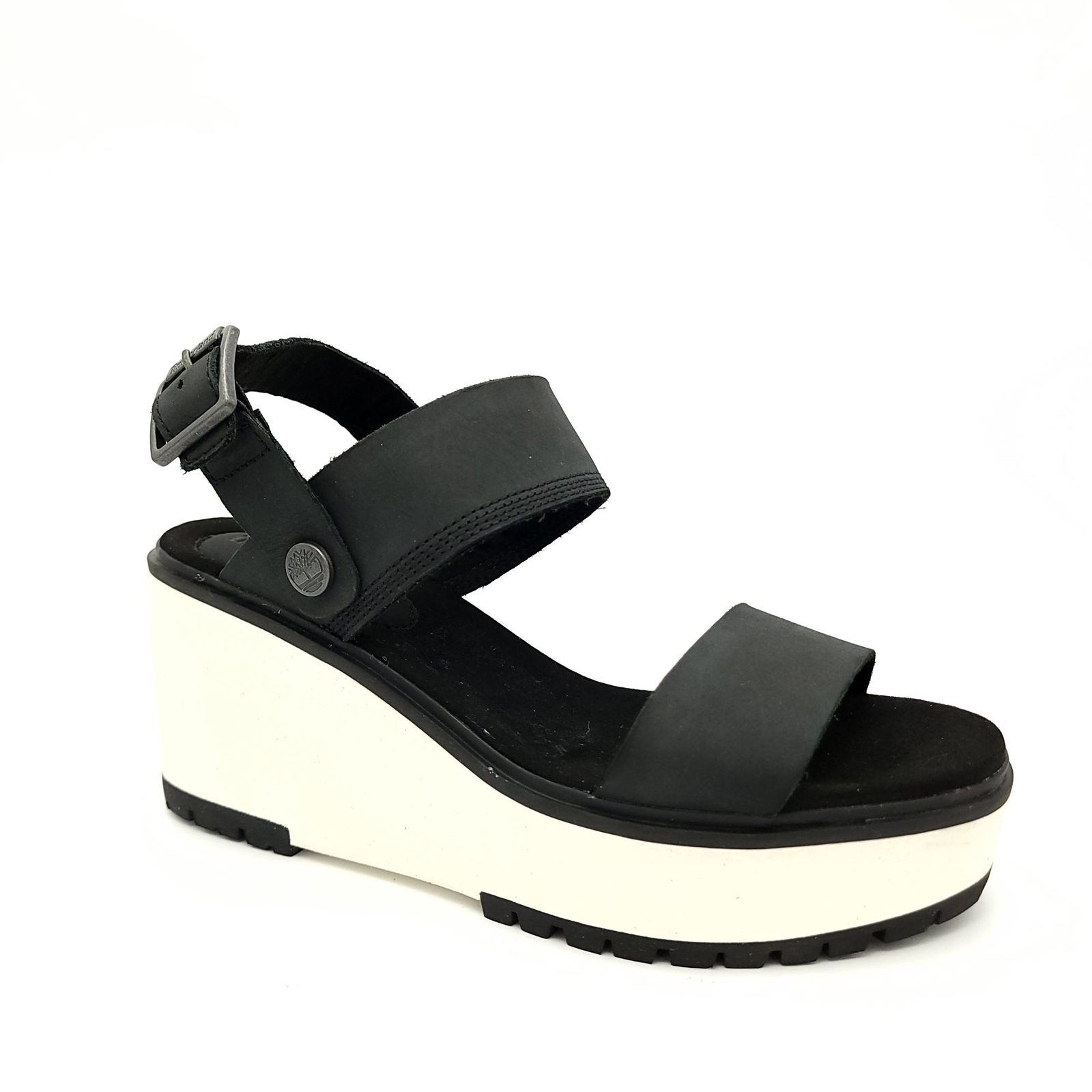 timberland comfort 2 band leather wedge sandals