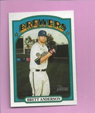 2021 Topps Heritage Brett Anderson #157 Milwaukee Brewers