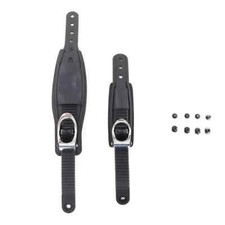 Set New High Quality Snowboard Binding Toe Ratchet Tongue Ladder Straps Black