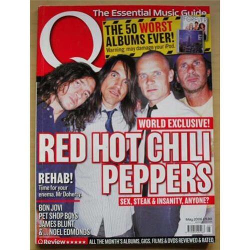 RED HOT CHILI PEPPERS Q #238 MAGAZINE MAY 2006 RED HOT CHILI PEPPERS COVER WITH  - Imagen 1 de 1