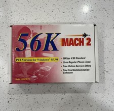 56K MACH 2 INTERNAL DATA/FAX MODEM PCI VERSION FOR WINDOWS 95, 98