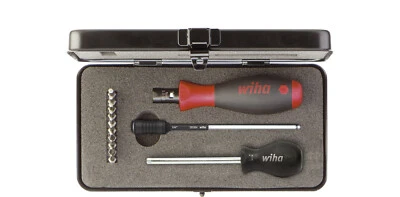 WIHA 1Nm To 5Nm Variable Torque-Vario-S 1/4" Hex Drive Screwdriver Bit Set,26893