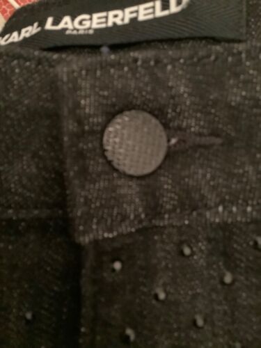 Jeans NUOVI Karl Lagerfeld neri Stoned Cannes vita alta gamba dritta - 12 (31) - Foto 4 di 4
