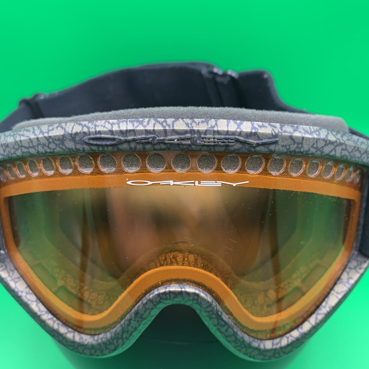 非売品　90s oaklay ホログラム　パネル　＆スノーライダーズパネル Vintage Oakley Ski/Snowboard Goggles 90's Gold/Bronze Amber