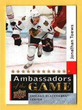 2009-10 Upper Deck #AG52 Jonathan Toews Ambassadors of the Game SP Short Print