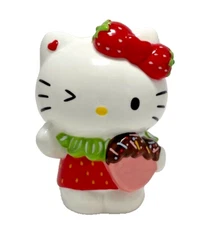 Blue Sky Clayworks-Hello Kitty Wink Strawberry Dress Heart Figurine - 23277 NEW