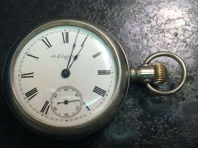 1895 Elgin Grade 102 Pocket Watch 18s 11 Jewel Oresilver Hunter