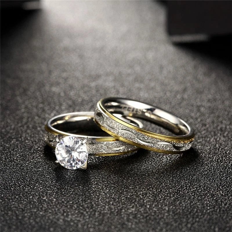 Anillos Sortijas 18k De Compromiso Matrimonio Boda Oro/plata Regalos Para  Mujer