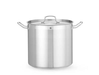 Kochtopf, hoch - mit Deckel, HENDI, Profi Line, 24L, ø320x(H)300mm