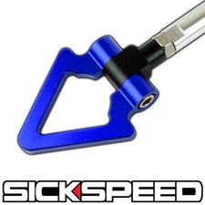Front Bumper Sports Track Racing Style Tow Hook Folding Triangle Series Blue