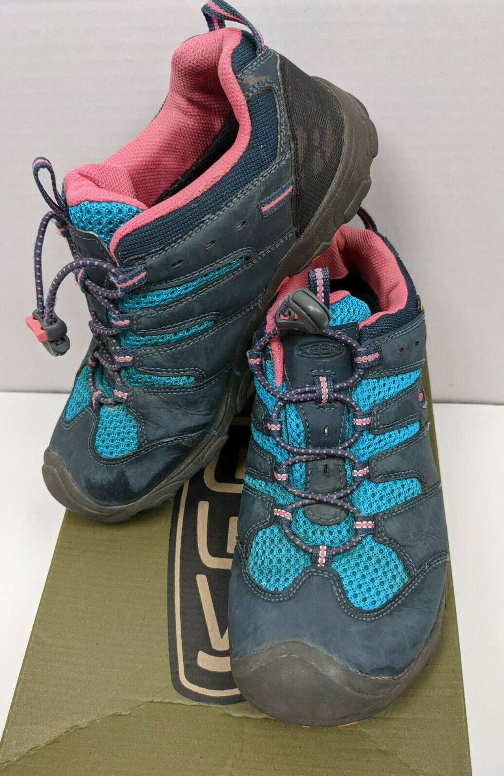 Scarpe da trekking Keen Koven basse giovani taglia 5 bambino grande Midnight Navy Capri Breeze Keens