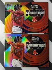 2022 Topps Series 1 Rafael Devers Gold /75 and Chrome Refractor Generation Now 