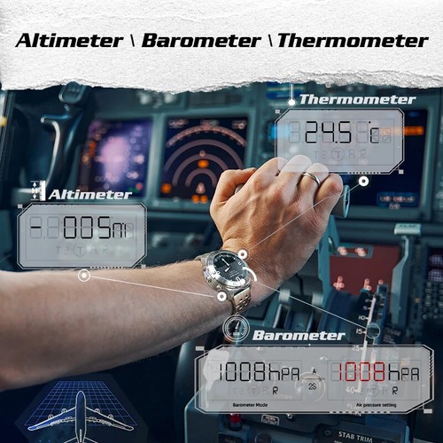 Herren Sport Digitaluhr Wasserdicht Business Luxus Uhr Outdoor Smartwatch - Bild 4 von 16
