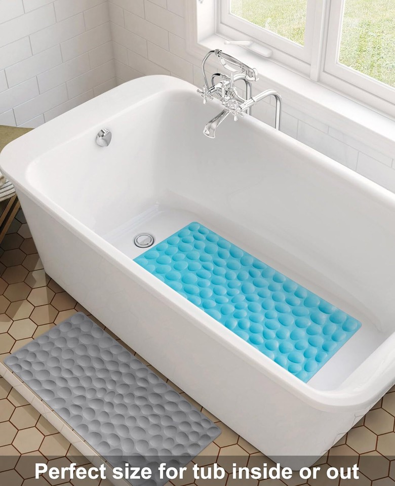 Bath Tub Shower Mat, 16x31.5 Inch Standard NonSlip Bathtub Mats with