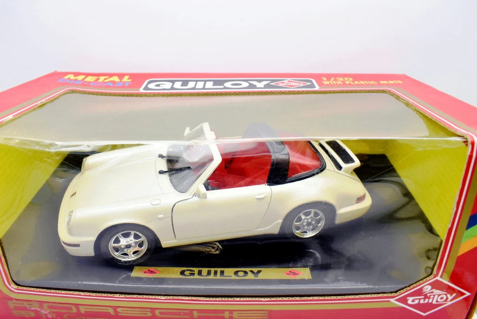 Modellino auto scala 1:20 Porsche 911 Carrera cabrio modellismo statico diecast - Immagine 2 di 4