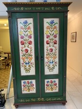 Bauernschrank bemalt alt Bauernmalerei