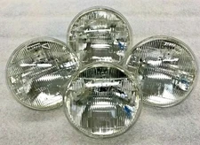 OE Style Headlight Bulb Incandescent Sealed Beam 4000 5001 Hi / Low Beam 5 3/4"