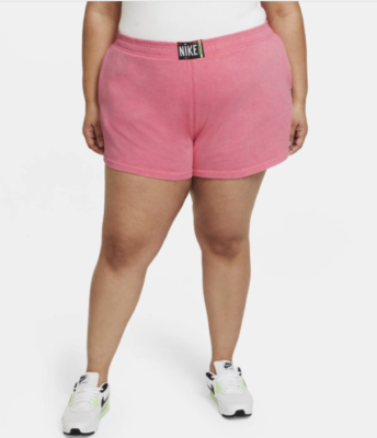 plus size pink nike shorts