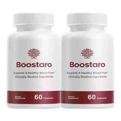 Boostaro Capsules -Boostaro -Blood Flow Virility For Men 60 Caps (Pack of 5)