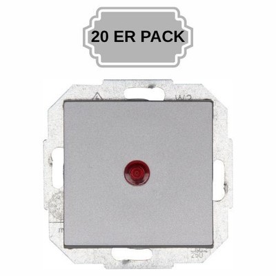Kopp WechselschalterBasiselement Kontrollschalter Aus mit zentraler [20ER PACK]