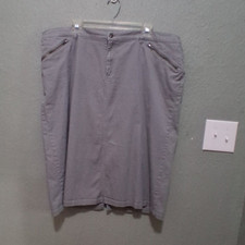 CJ Banks Women  s Gray Plus Size Skirt 18W