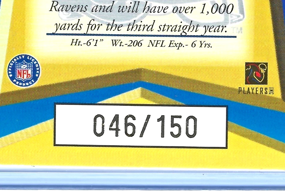 Jimmy Smith Masters Gold 1998 Collector's Edge/150 #78 Jacksonville Jaguars Foto 3 de 3