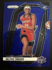 2024 Panini Prizm WNBA - Aaliyah Edwards #142 Blue Velocity Prizm (RC)