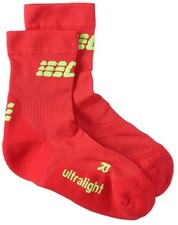 CEP Ultralight Short Compression Socks for Women 20-30mmHg Red/Green Size III