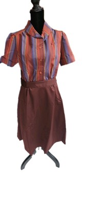 Vintage NOS Uniforms To You Diner Restaurant Dress Size S 8-10 