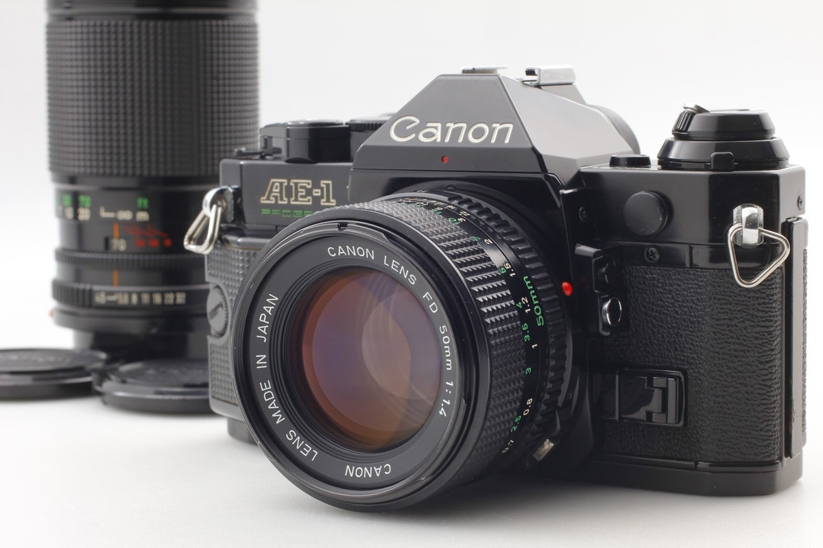良品】CANON AE-1 PROGRAM + 50mm F2 #76 Canon AE-1 Program 35mm