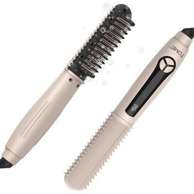 Hair Straightener Brush for ，20s Fast Heating Straightening Comb, 16 Temperat...