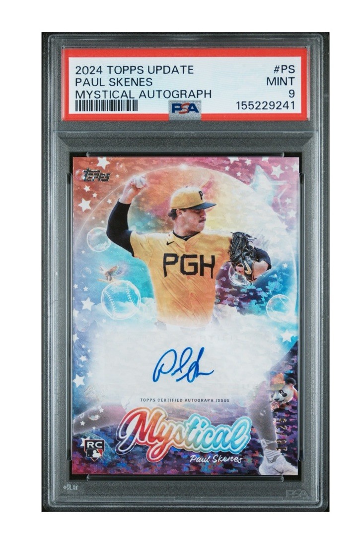 2024 Topps Paul Skenes Mystical Auto /25 PSA 9 Rookie #PS RC