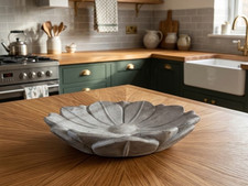 White Stone Lotus Bowls