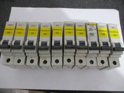 SQUARE D QOE B6 B10 B16 B20 B32 B40 6KA / 10KA EINPOLIG MCB SCHUTZSCHALTER