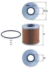 MAHLE �lfilter OX 91D Filtereinsatz f�r BMW E36 E30 E34 BERTONE FREECLIMBER 3er