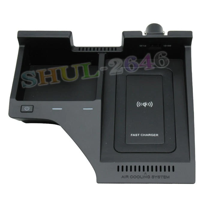 Consola central de carga rápida de teléfono con cargador de coche inalámbrico para Nissan Sentra 20-21 Foto 2 de 4