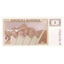 #333270 Geldschein, Slowenien, 2 (Tolarjev), Undated (1990), KM:2a, UNZ